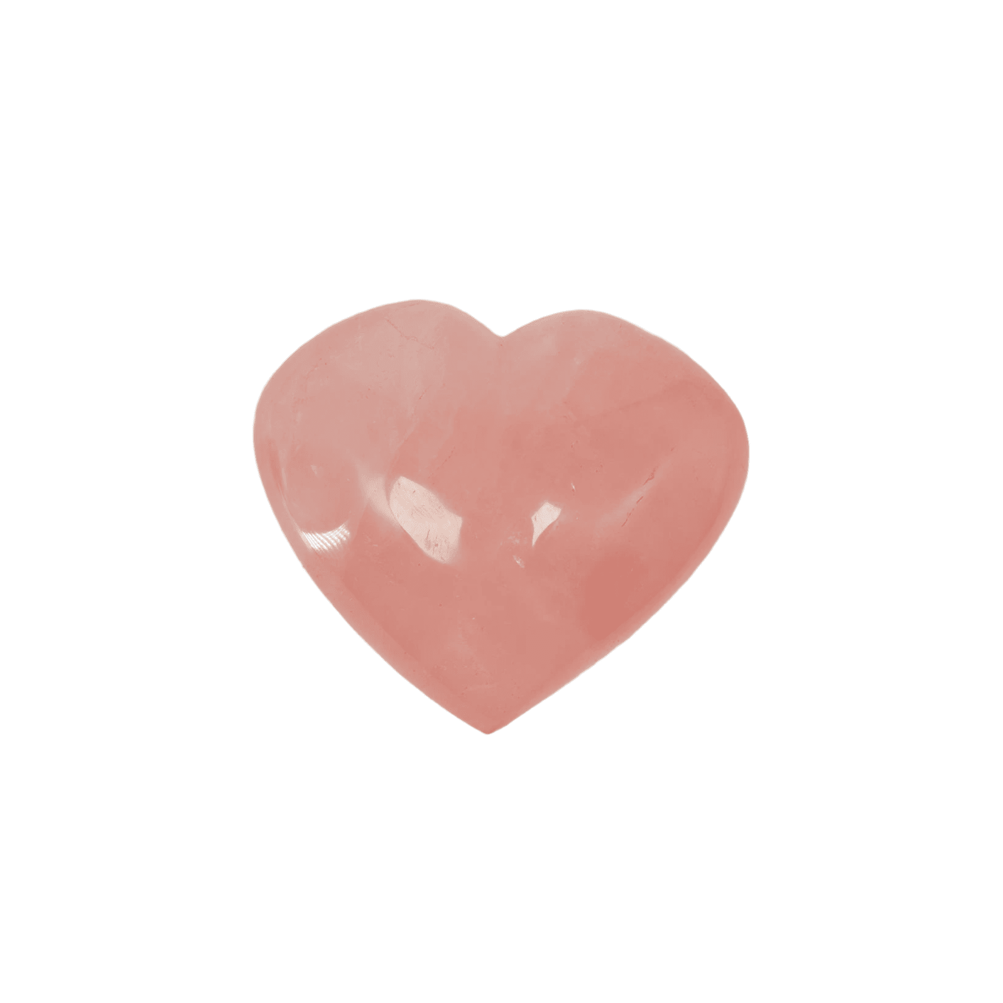 Pietra del cuore di quarzo rosa-0,440 g